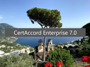 CertAccord Enterprise 7.0 release of certificate management software
