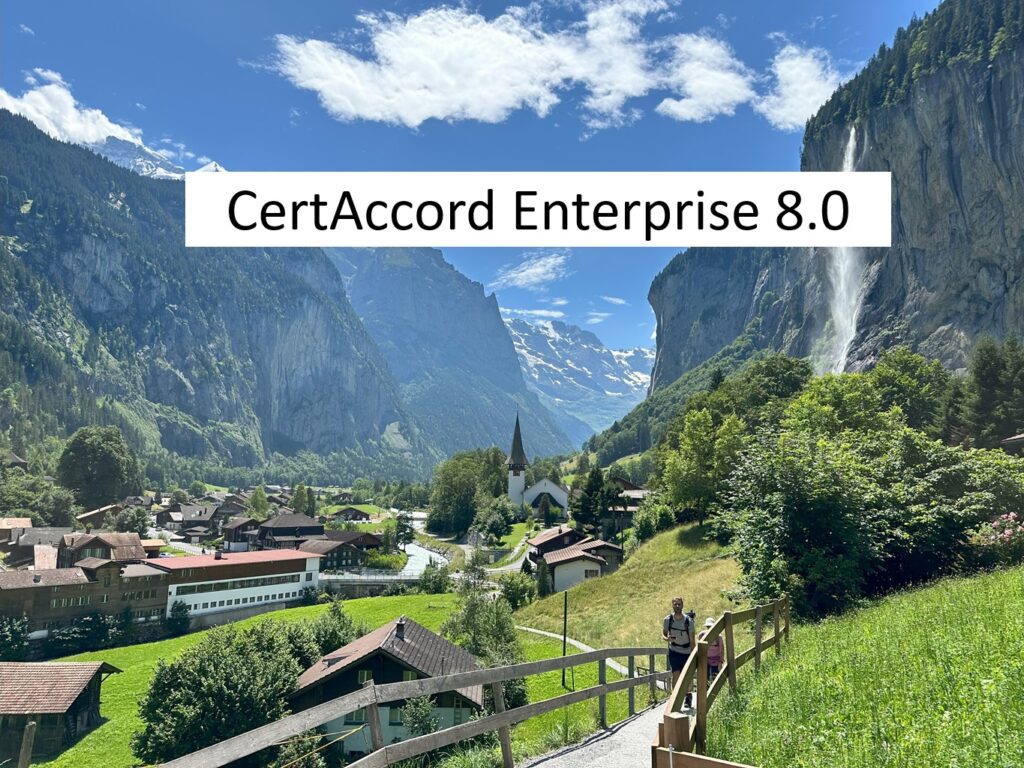 CertAccord Enterprise 8.0